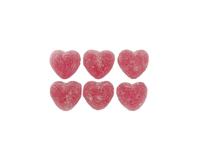 Mini hartjes - roos
