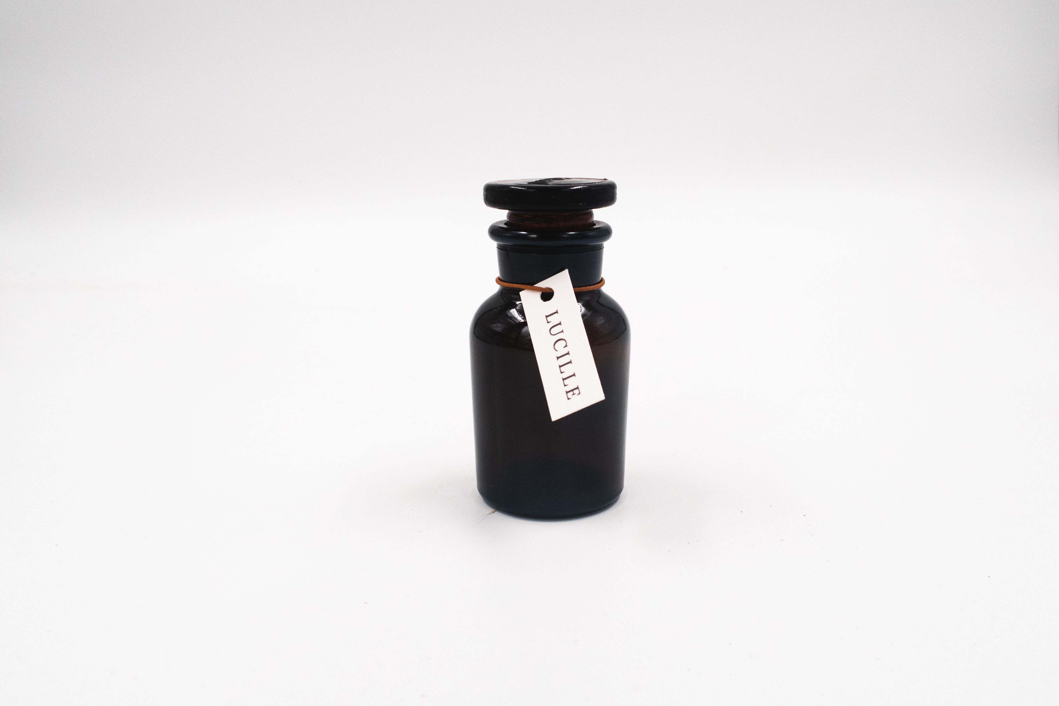 Bernsteinfarbene Apothekerflasche