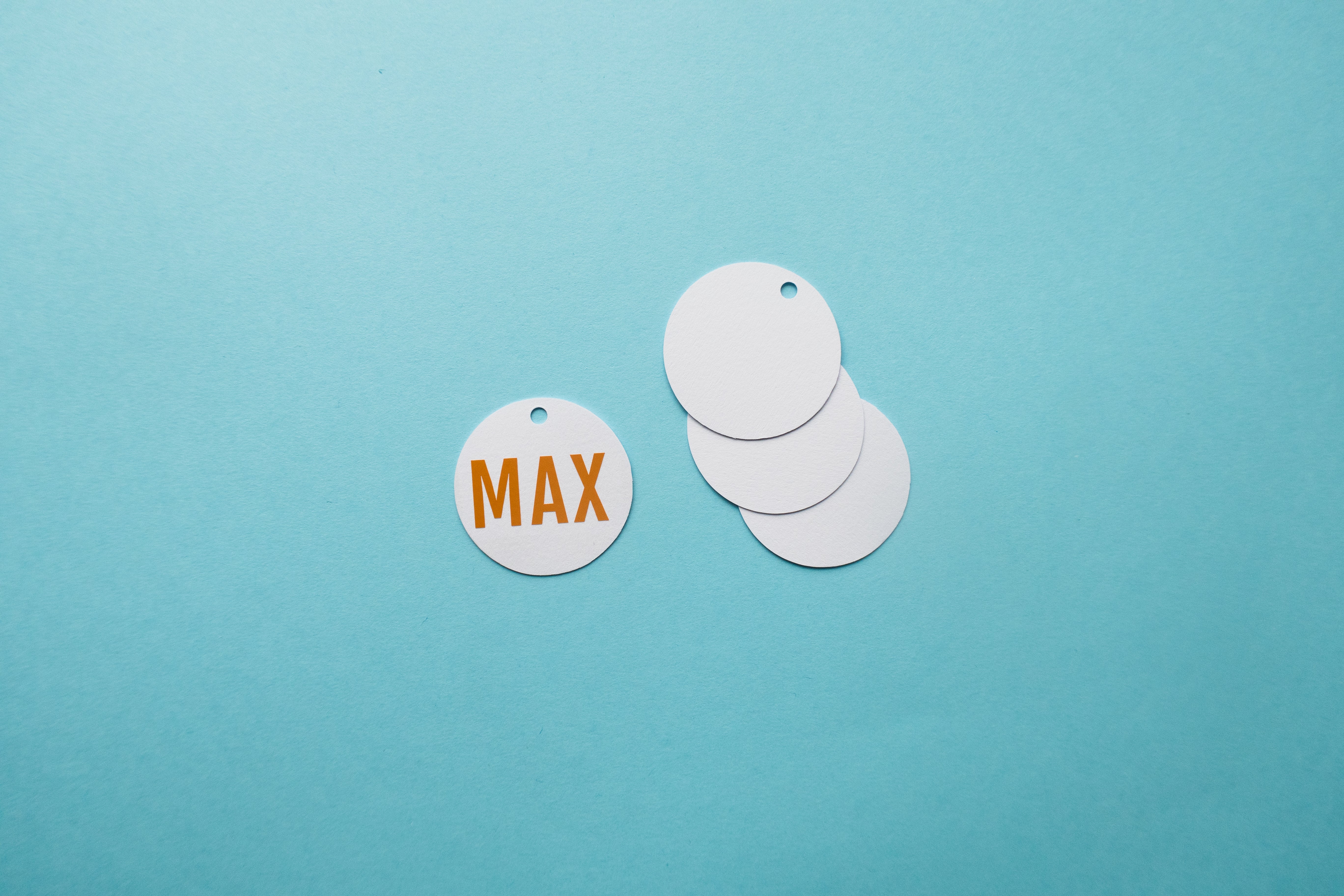 Runde Blankoetiketten