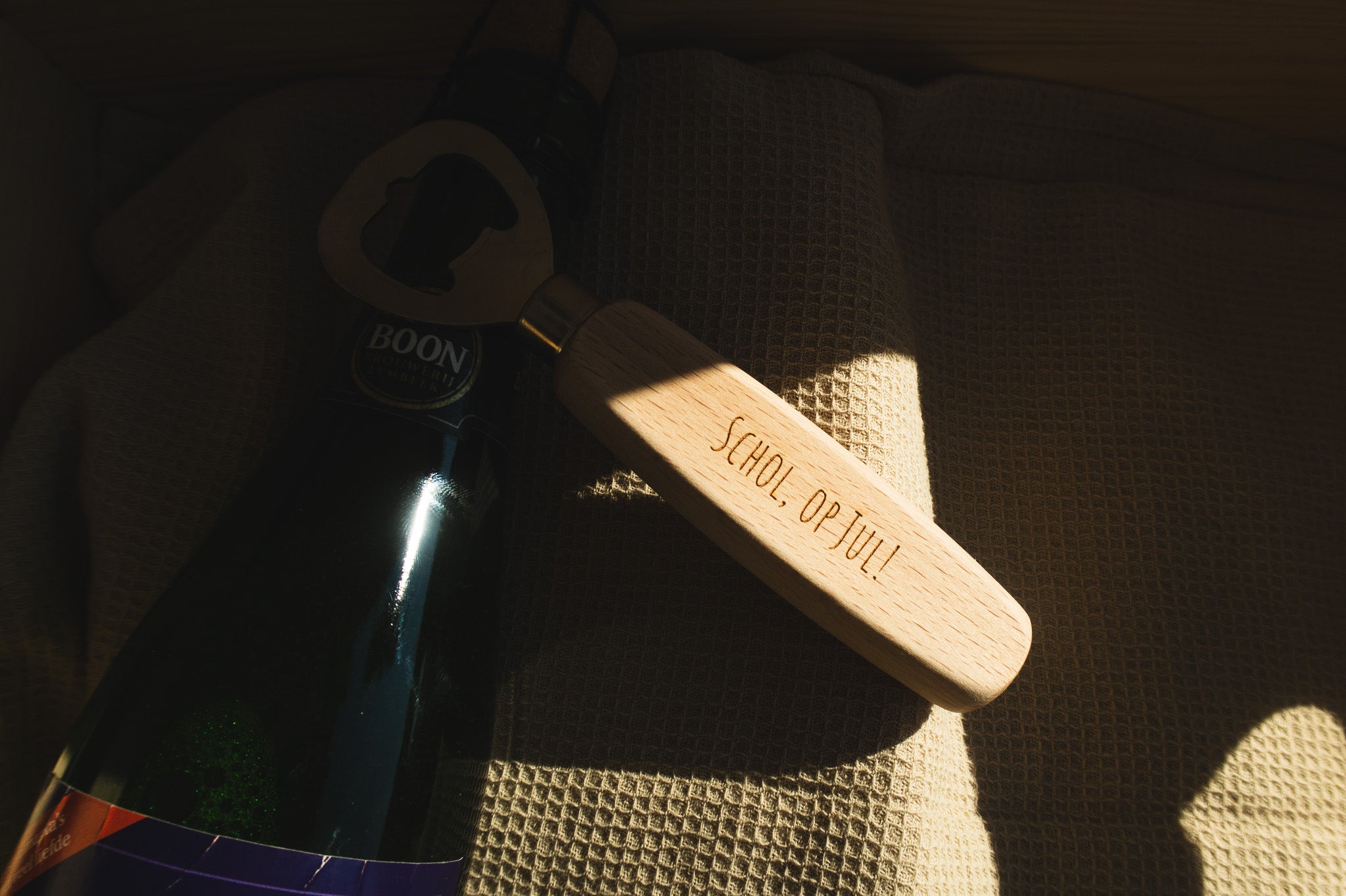 Flessenopener hout (10 st.) gepersonaliseerd