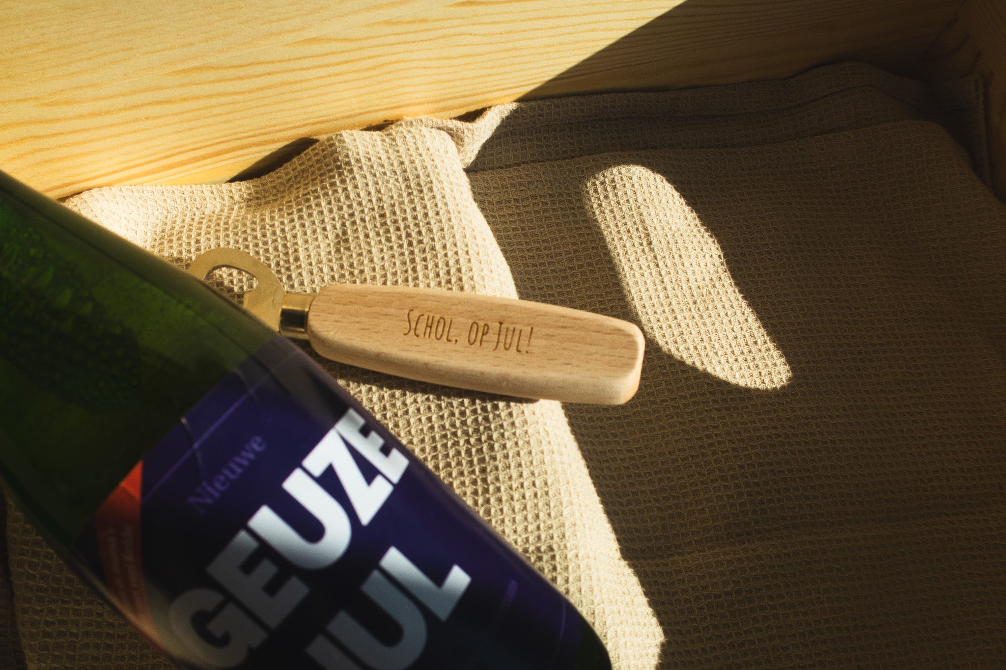 Flessenopener hout (10 st.) gepersonaliseerd