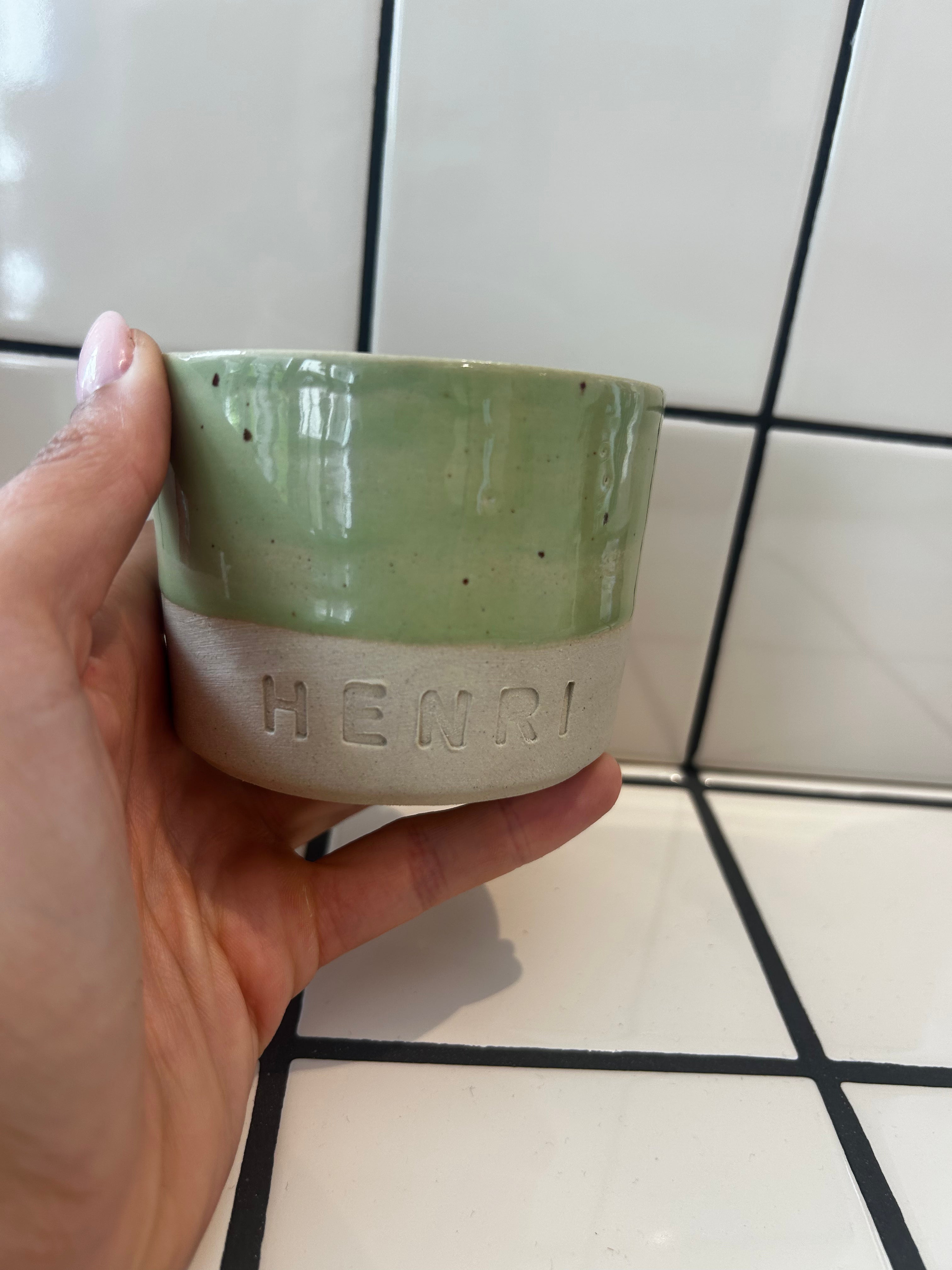 Keramische koffietas gepersonaliseerd