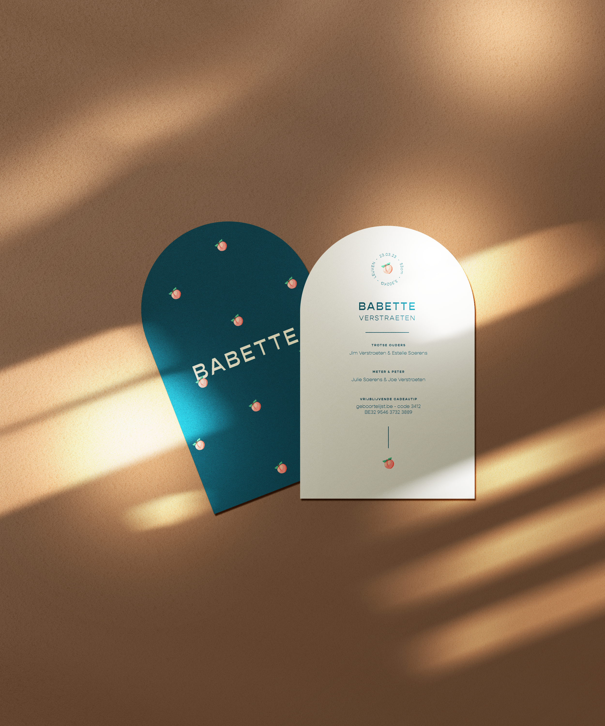 Geburtskarte Babette