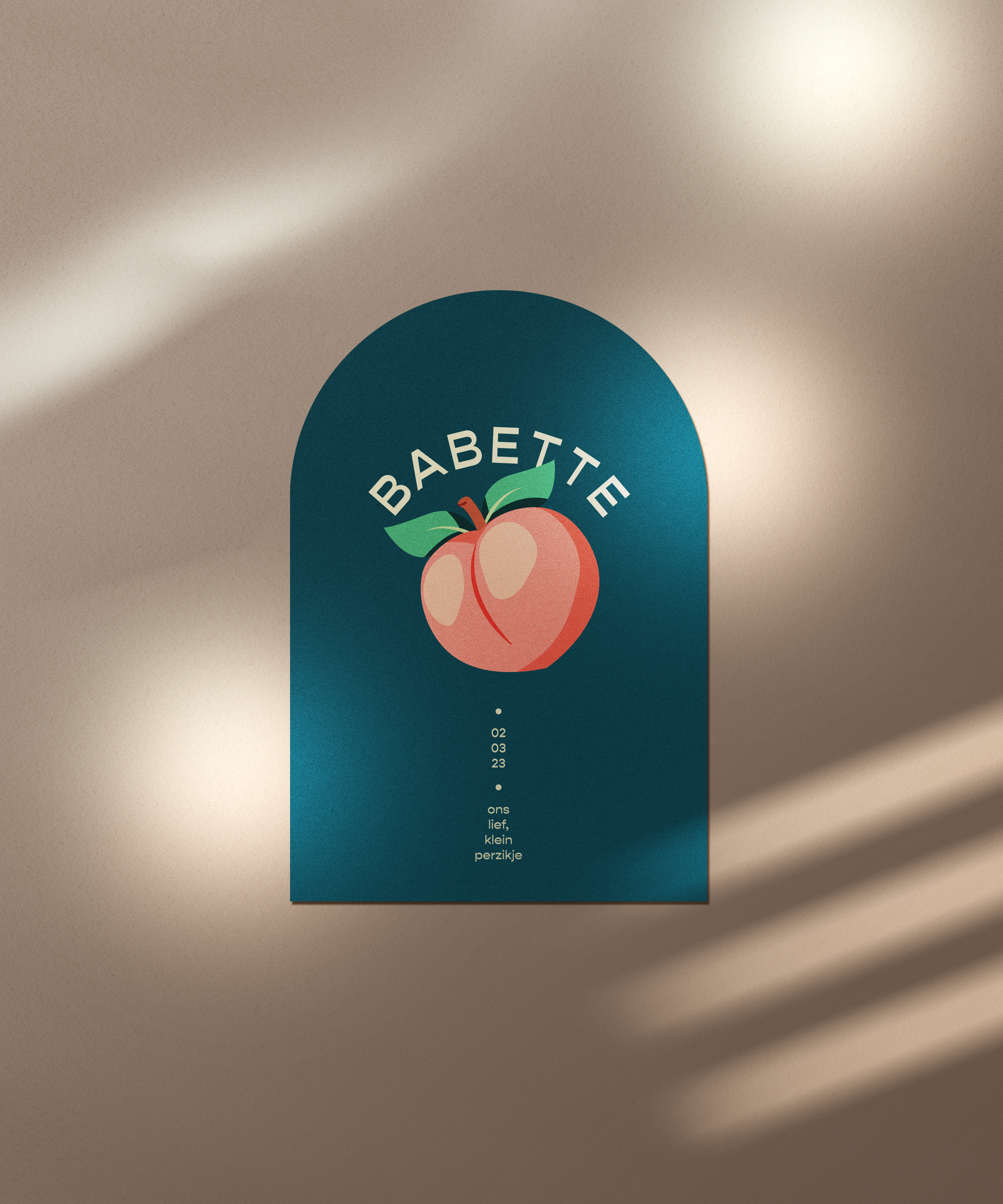 Geburtskarte Babette