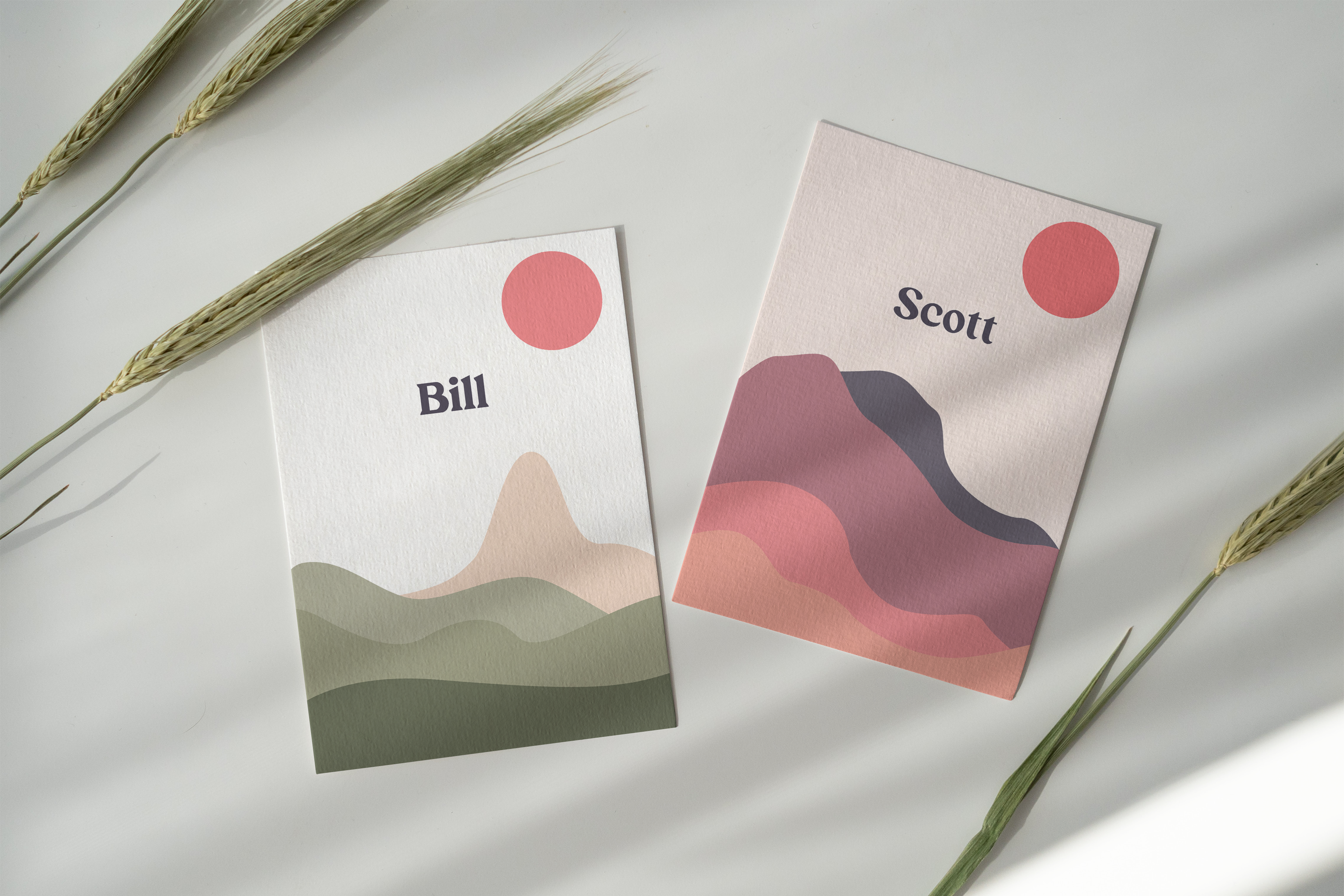 Geburtskarte Bill & Scott