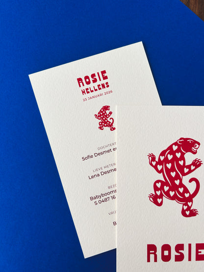 Geboortekaart Rosie