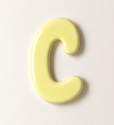 Keramische letter C