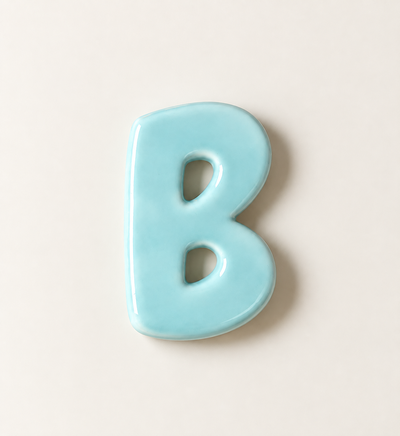Keramische letter B