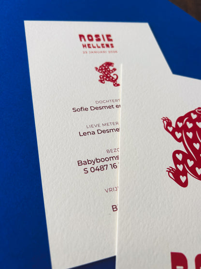 Geboortekaart Rosie