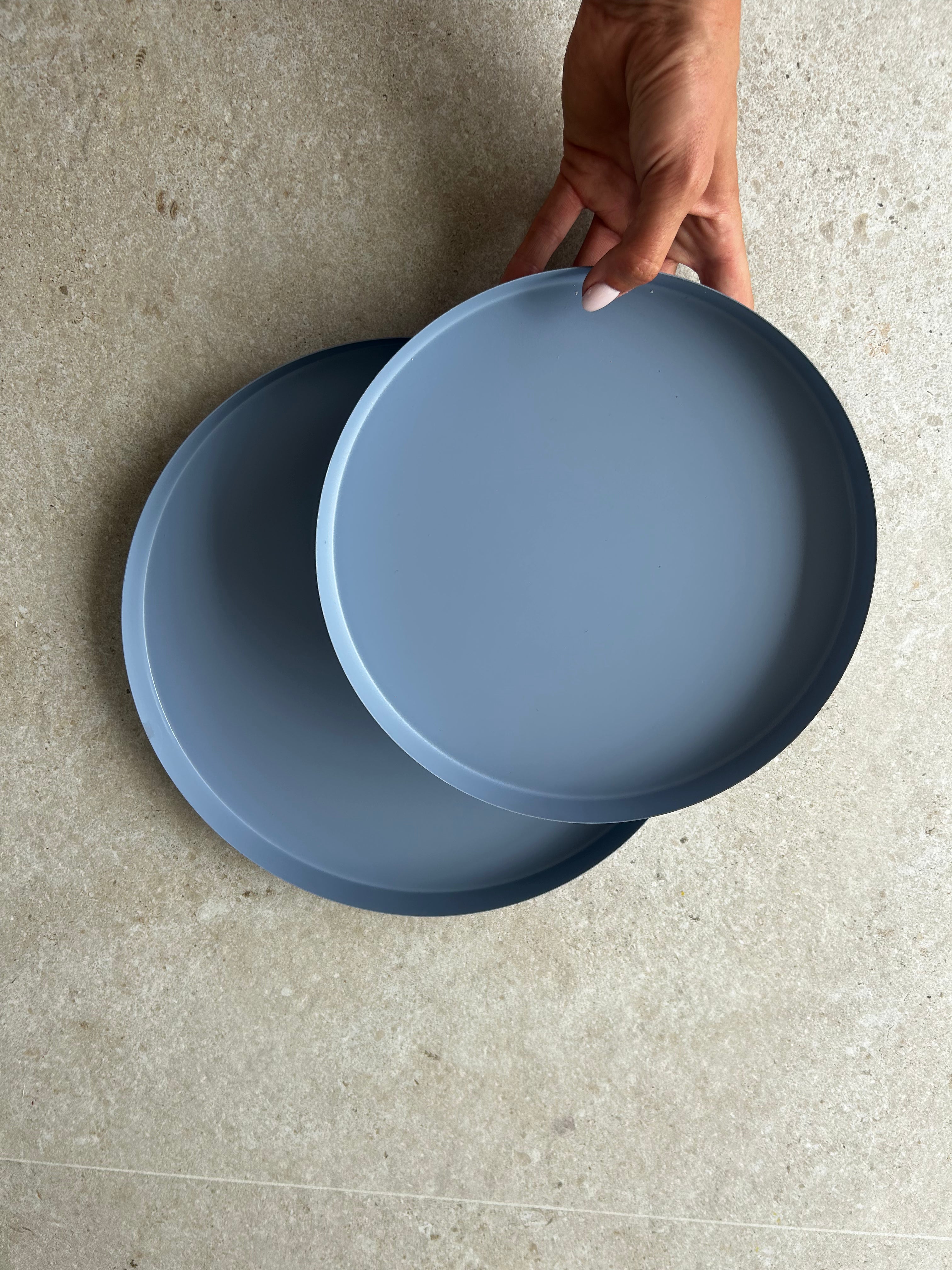 Rundes Tablett