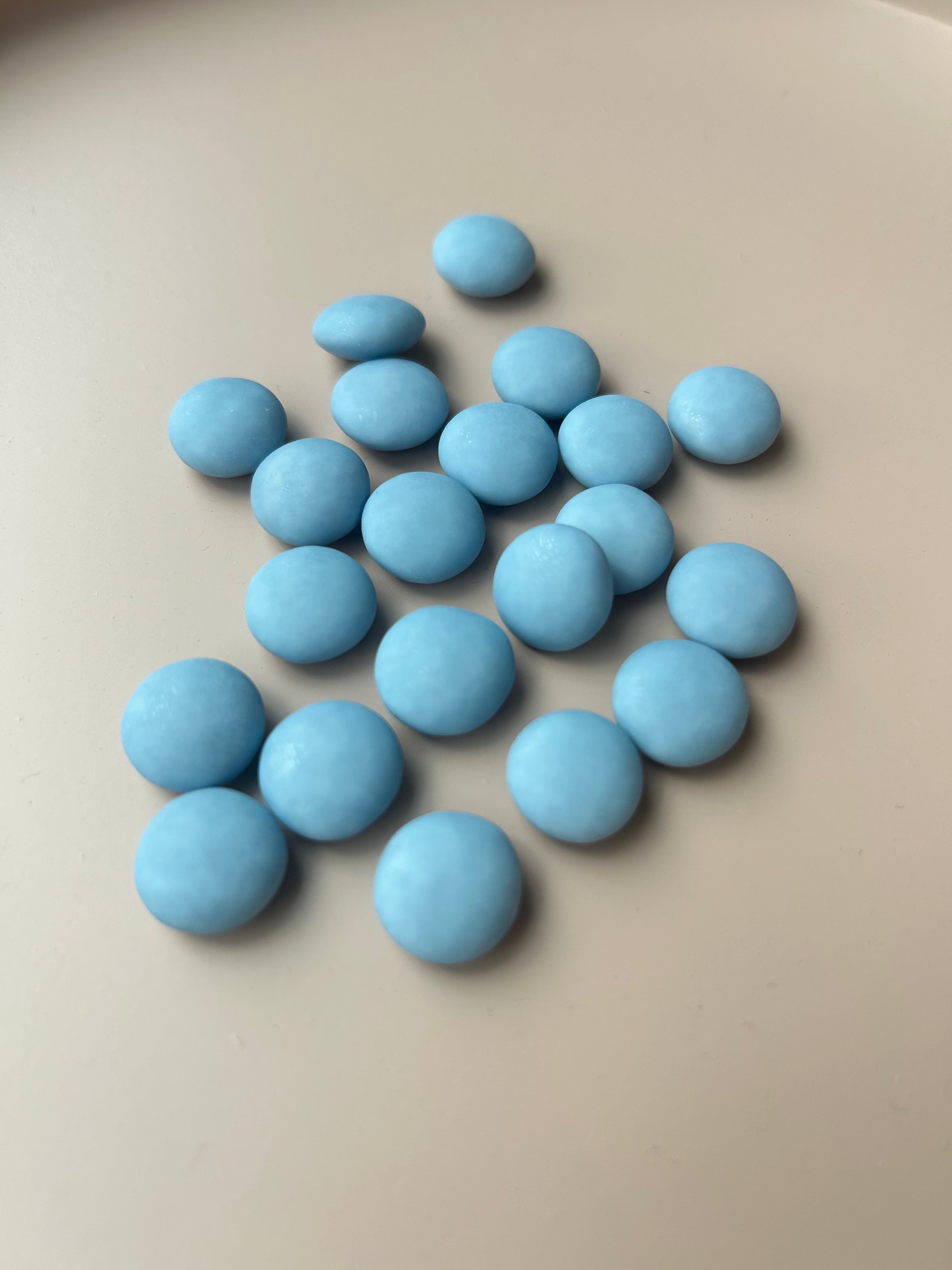 Linsen PC pastellblau matt