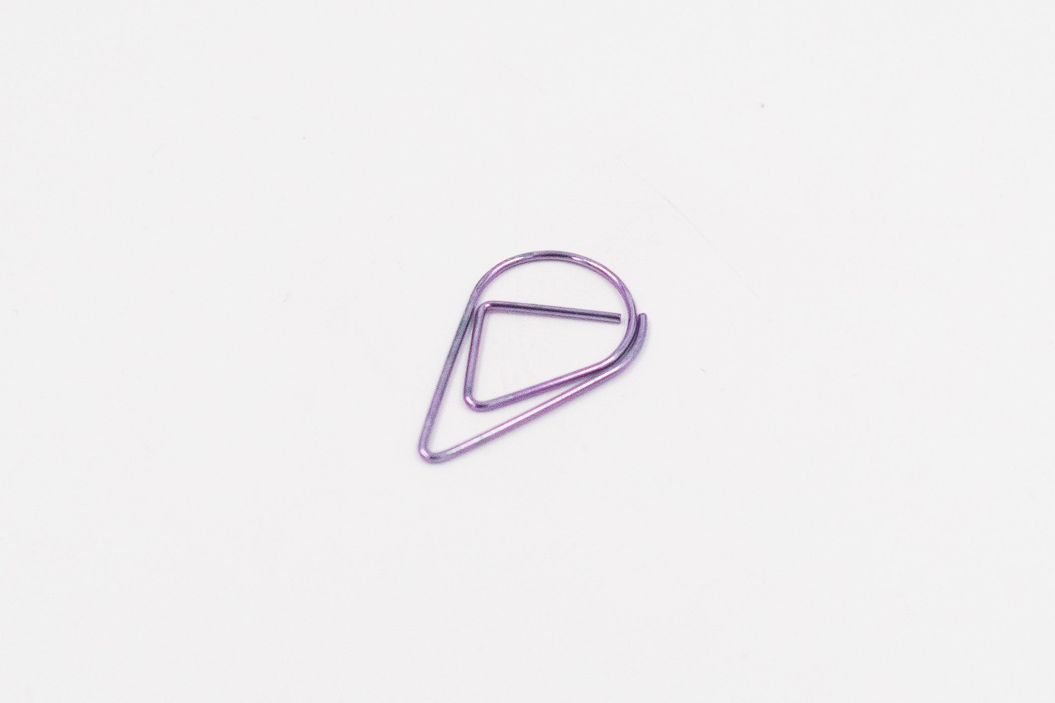 Paperclip druppel paars