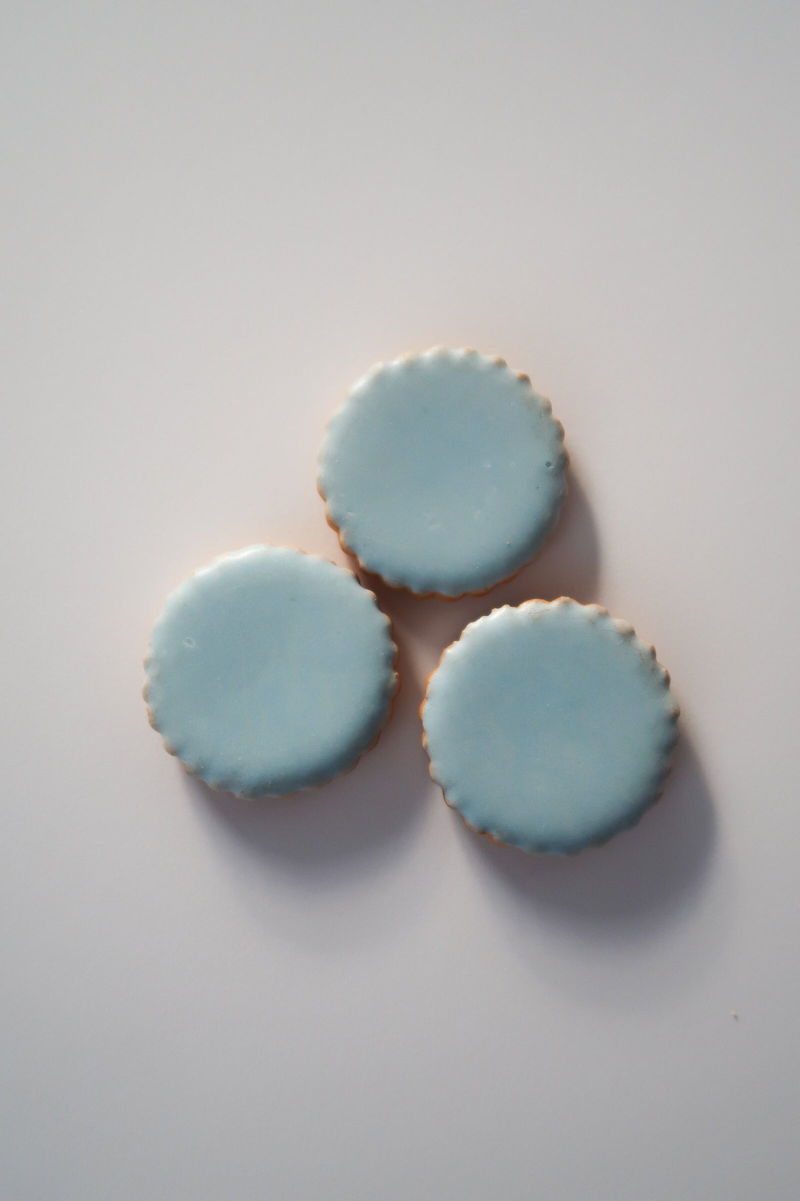 Ronde koekjes blauw