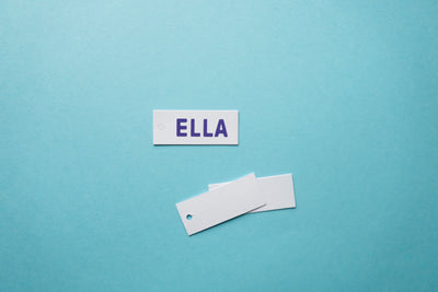 Rechthoekige blanco labels