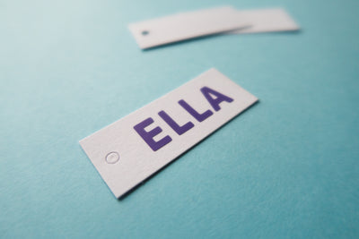 Rechthoekige blanco labels