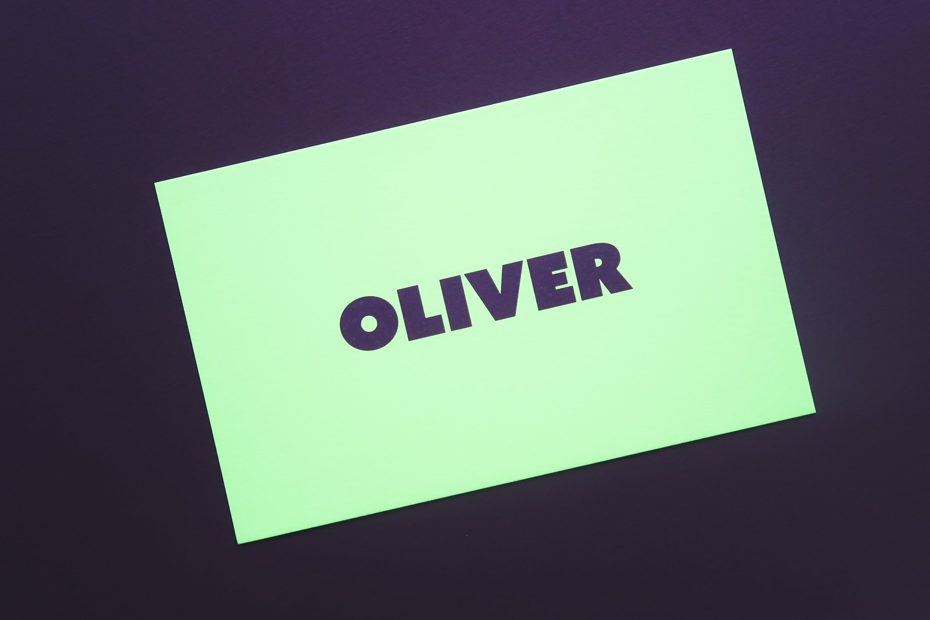 Geboortekaart Oliver