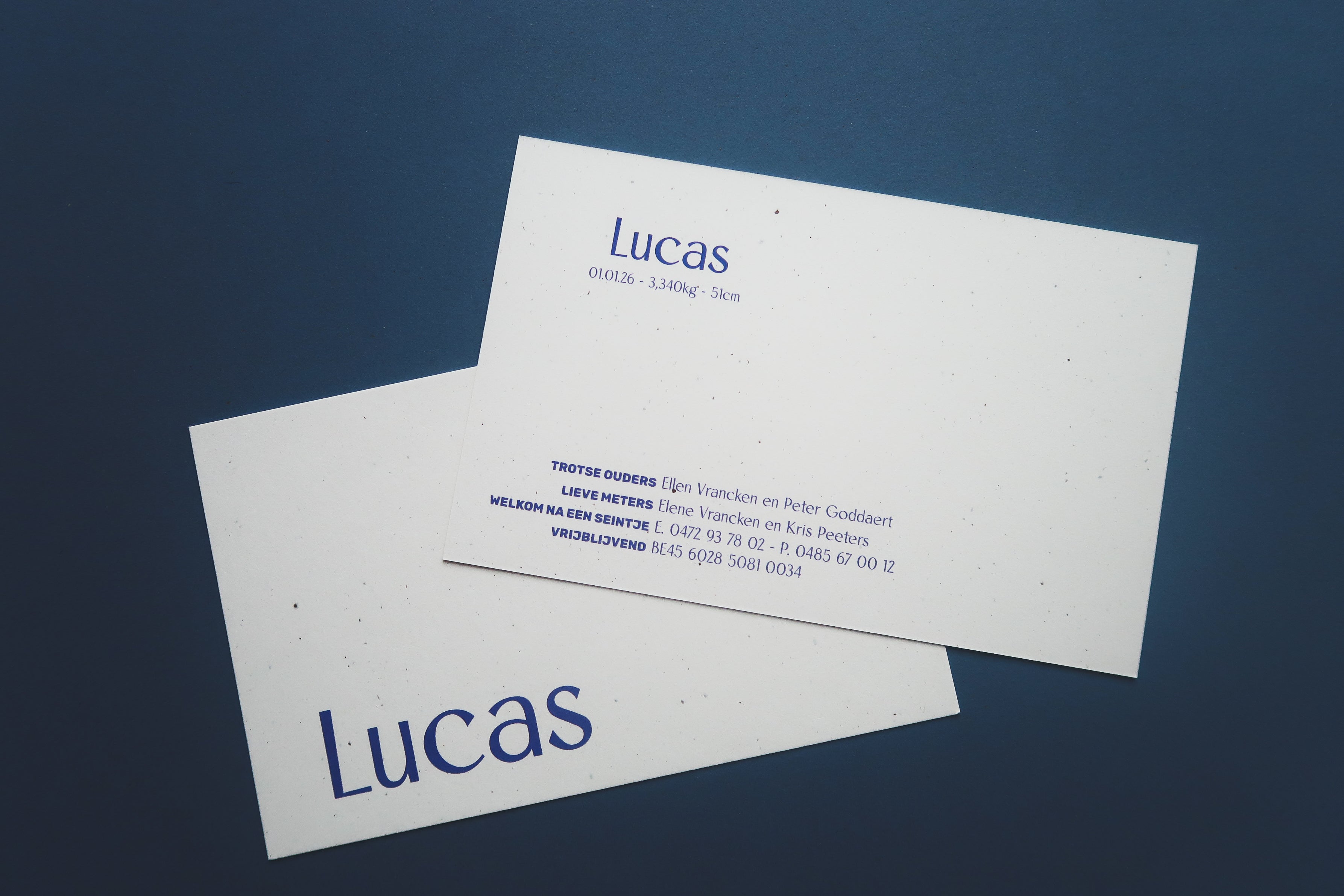 Geboortekaart Lucas