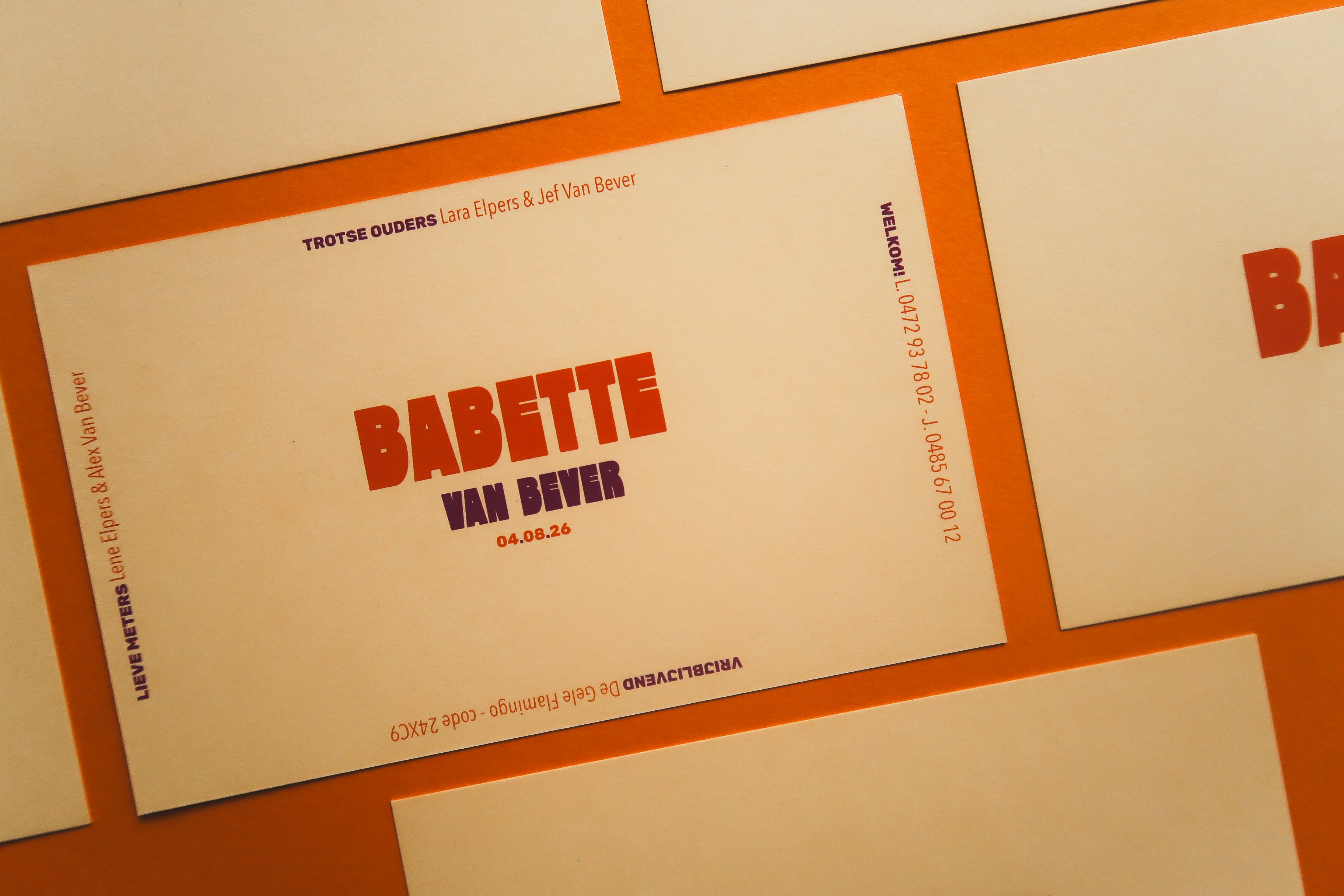 Geboortekaart Babette