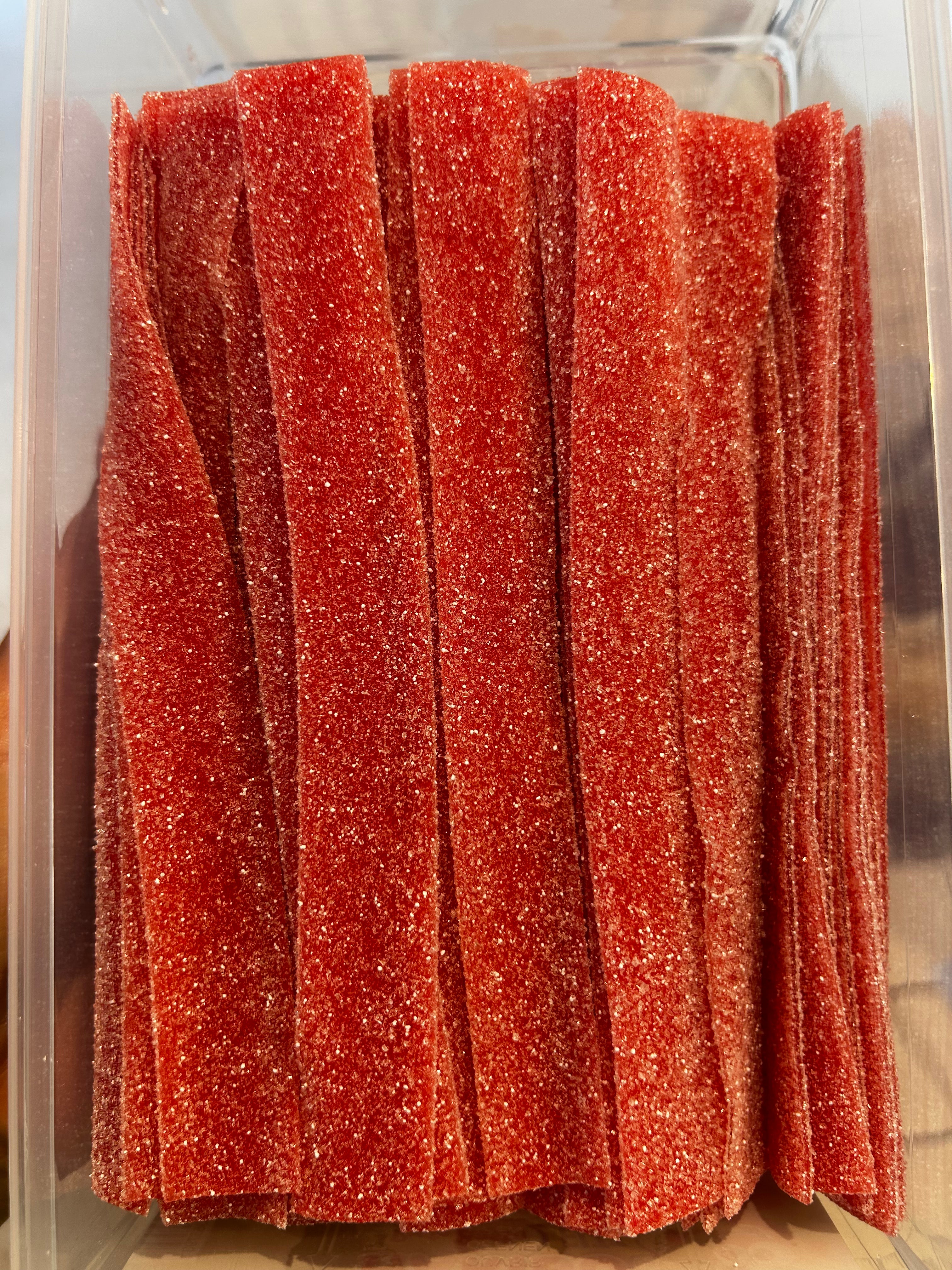 Zure matten - rood • aardbeismaak
