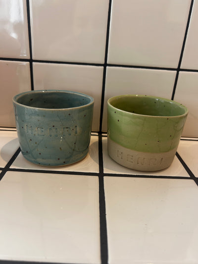 Keramische koffietas gepersonaliseerd
