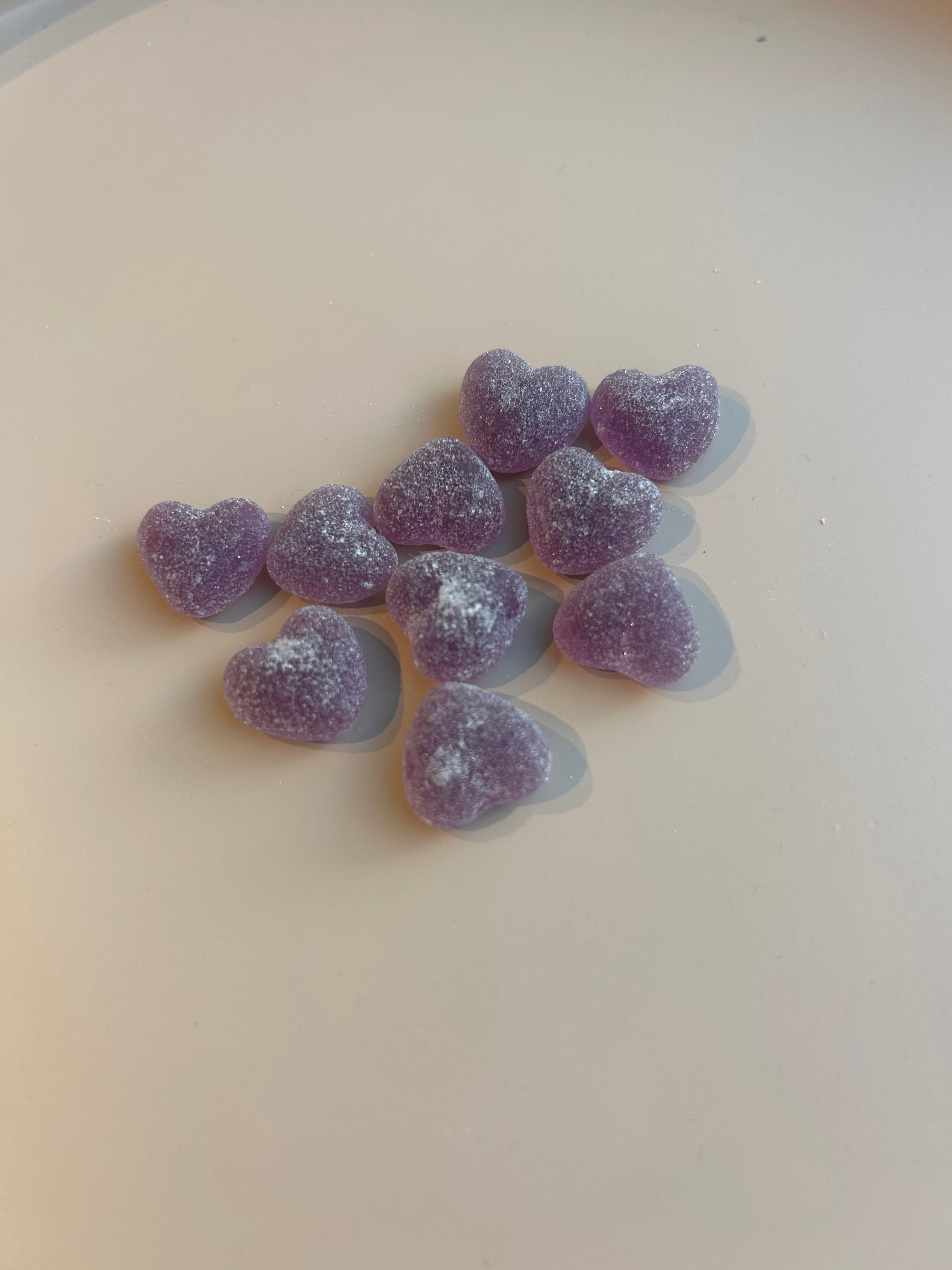 Mini hartjes - paars