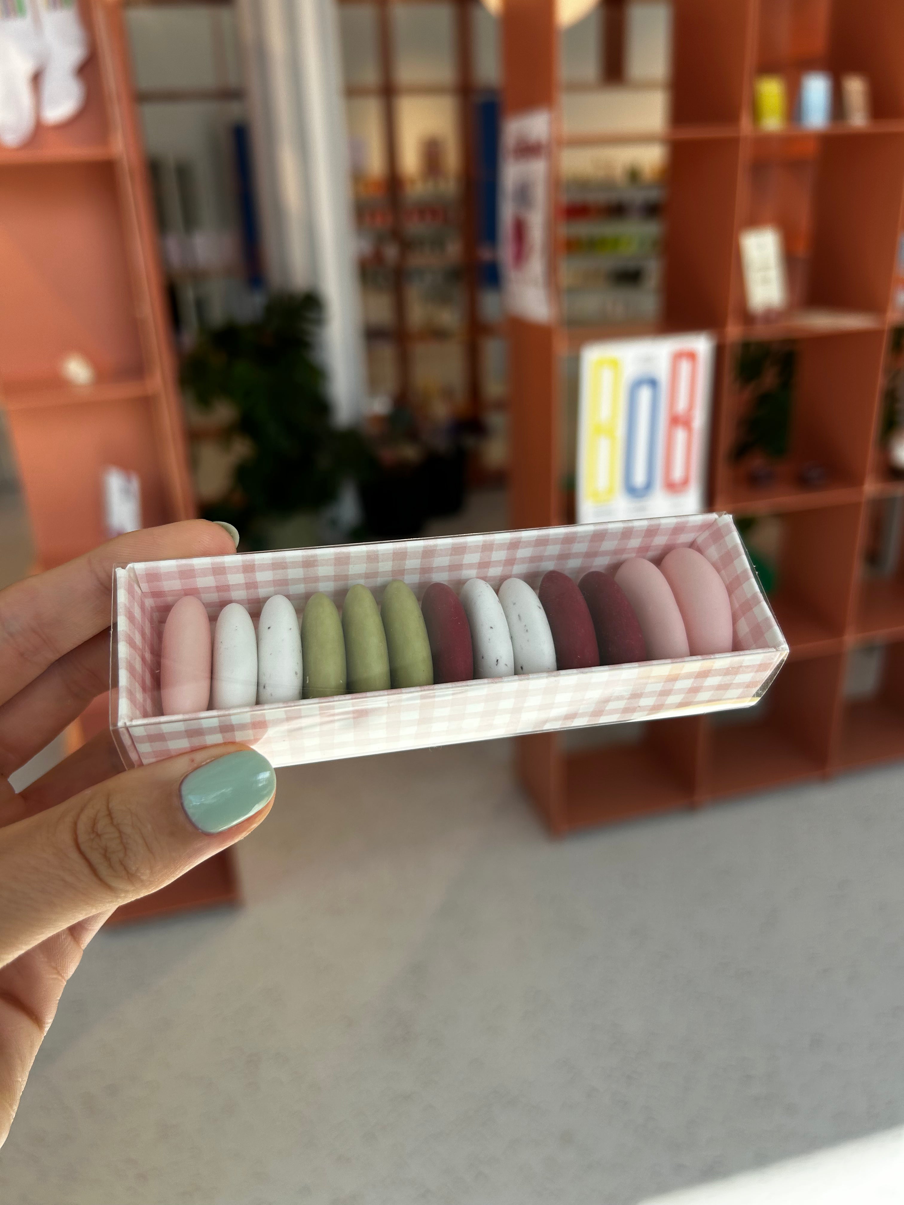 Lang doosje ruitjes - 10 stuks