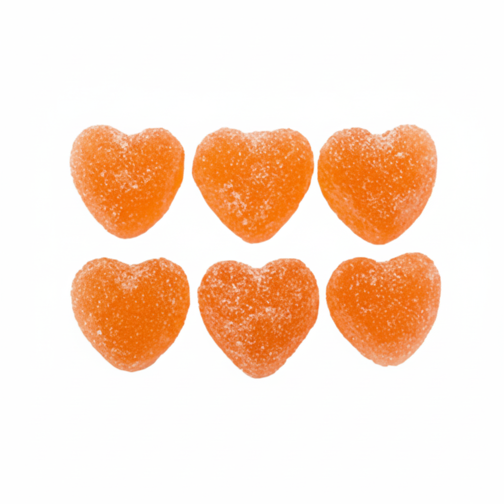 Mini hartjes - oranje