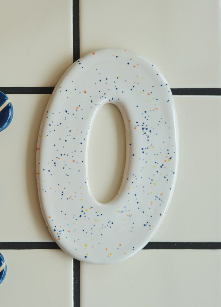 Keramische letter O
