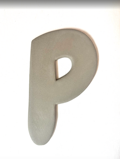 Keramische letter P