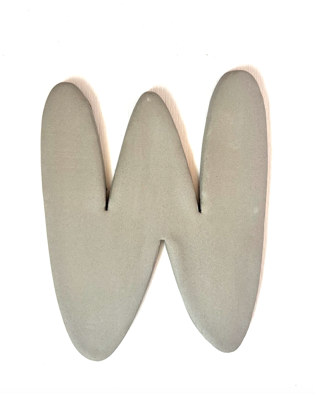 Keramische letter W