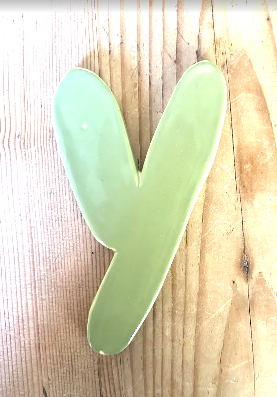 Keramische letter Y
