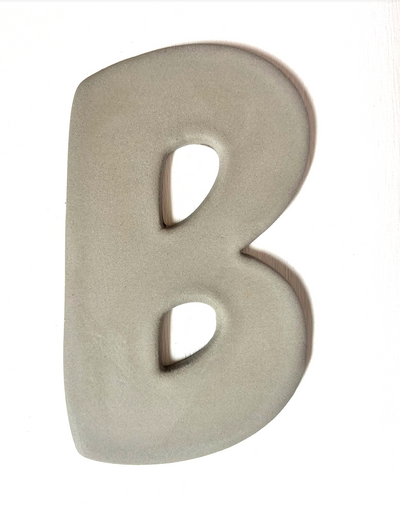 Keramische letter B