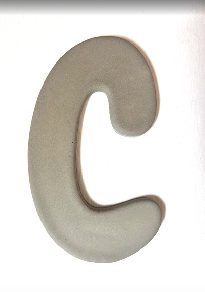 Keramische letter C