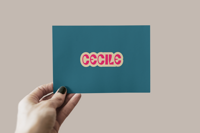 Geburtskarte Cecile