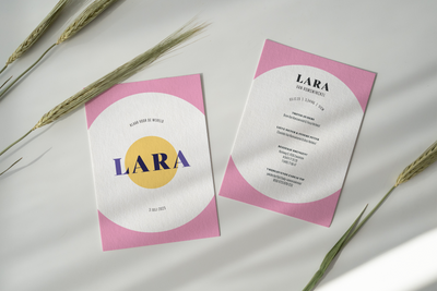 Geburtskarte Lara