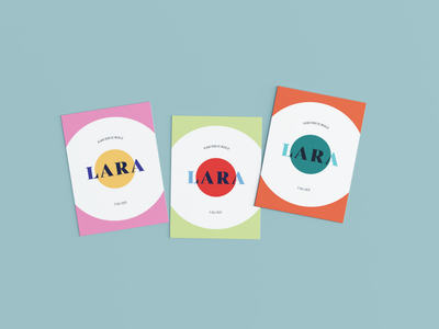 Geburtskarte Lara